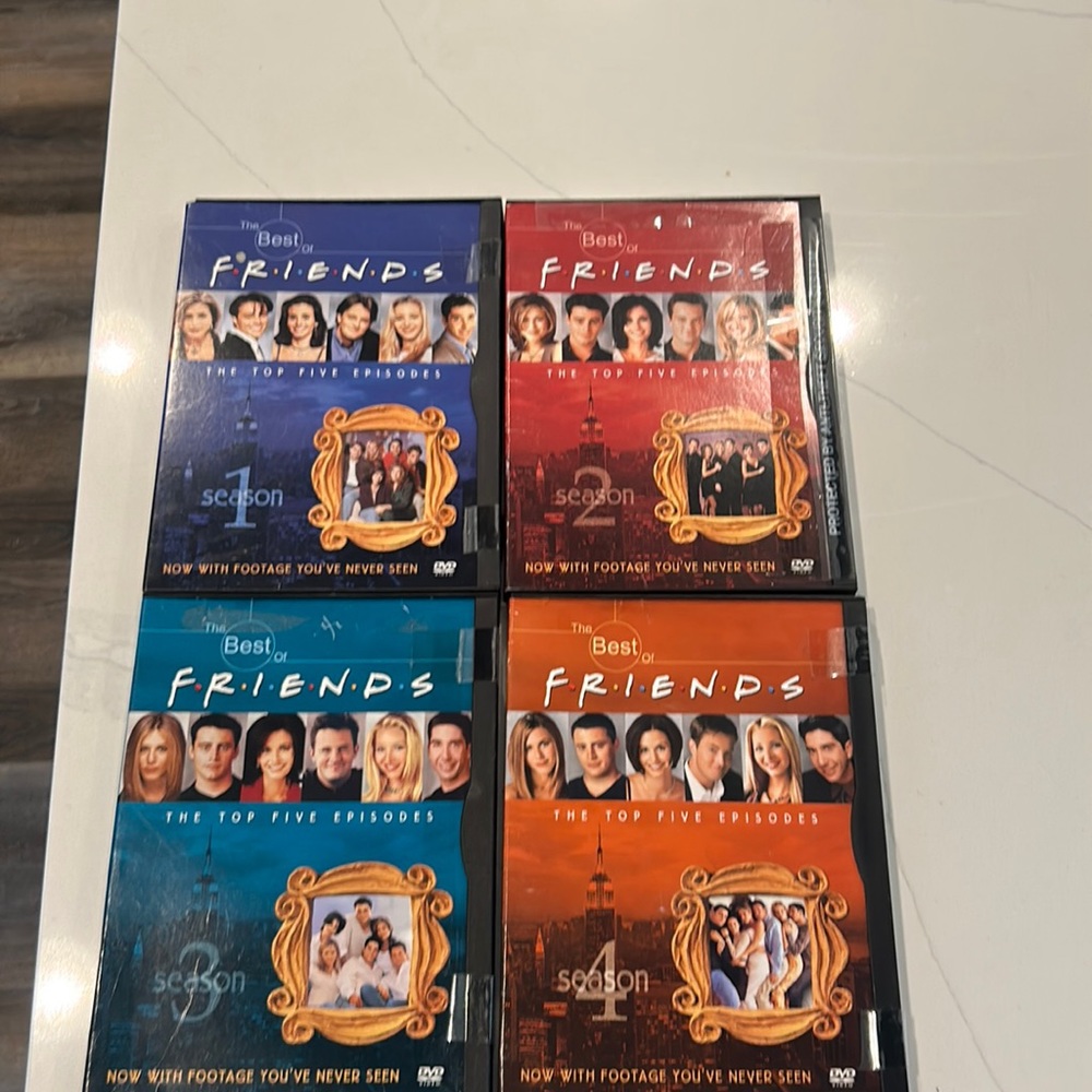 Friends The Best of Friends Season 1-4 Top 5 Episodes of Each Season GUC